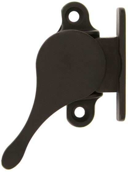 Solid Brass Sash Stay in Oil-Rubbed Bronze.